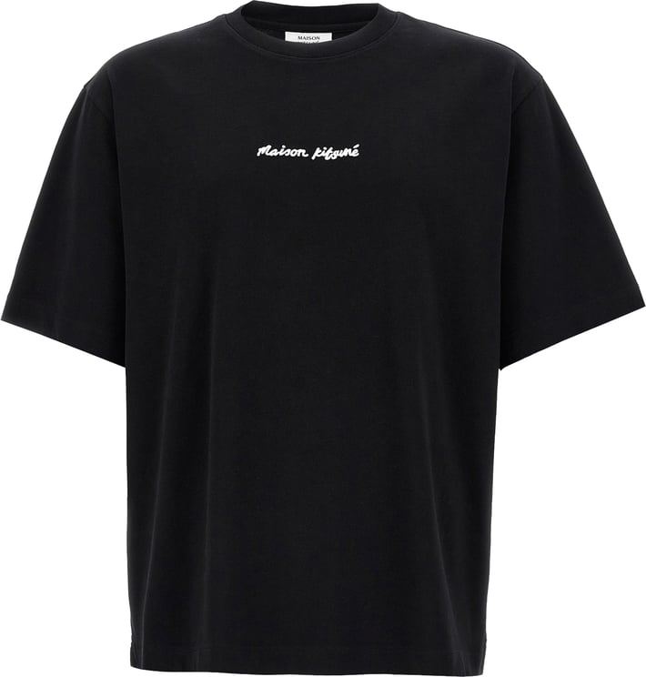 Maison Kitsuné Maison Kitsuné Black Cotton T-Shirt