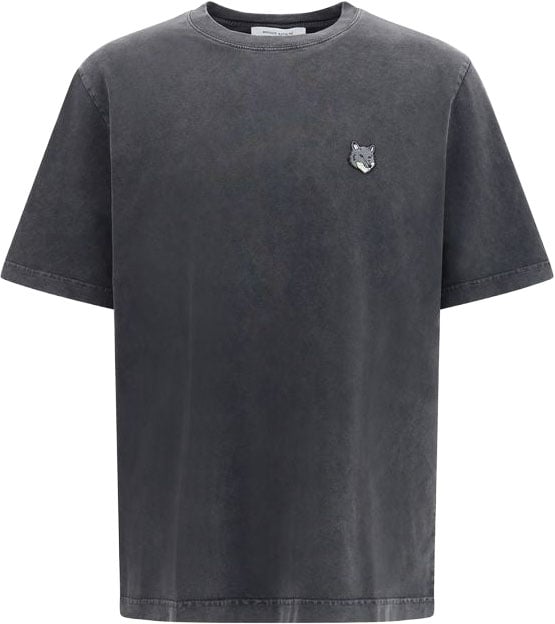 Maison Kitsuné Maison Kitsuné Gray Cotton T-Shirt