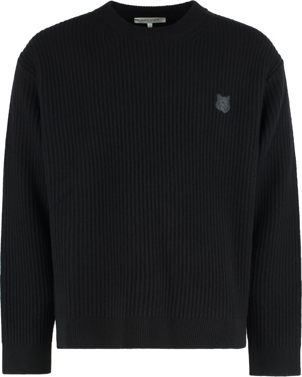 Maison Kitsuné Ribbed wool sweater