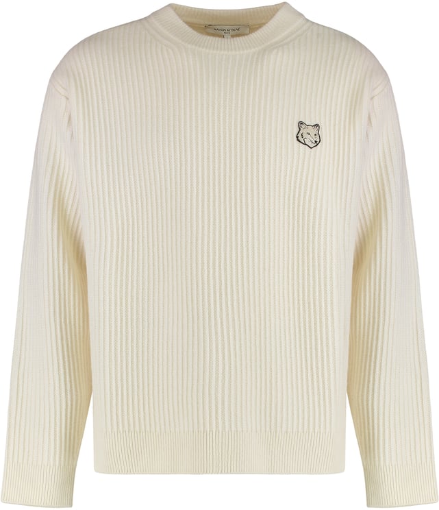 Maison Kitsuné Ribbed wool sweater