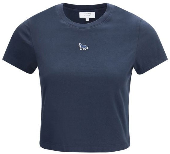 Maison Kitsuné Maison Kitsuné Blue Cotton T-Shirt
