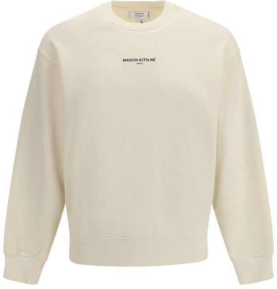 Maison Kitsuné Maison Kitsuné Beige Cotton Sweatshirt