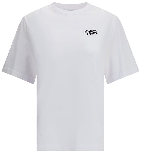 Maison Kitsuné Maison Kitsuné White Cotton T-Shirt