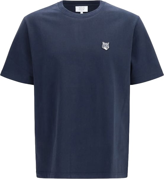 Maison Kitsuné Maison Kitsuné Blue Cotton T-Shirt