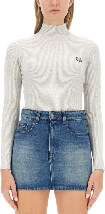 Maison Kitsuné Slim-Fit High Neck Jersey