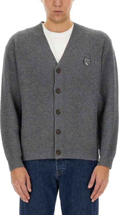 Maison Kitsuné Ribbed Cardigan