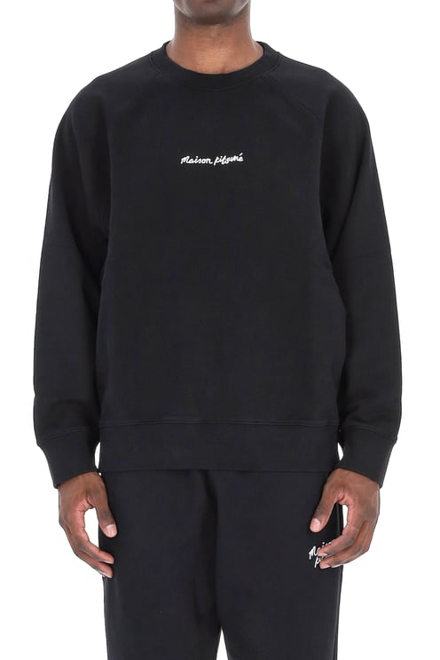 Maison Kitsuné Crewneck Sweatshirt with Central Logo