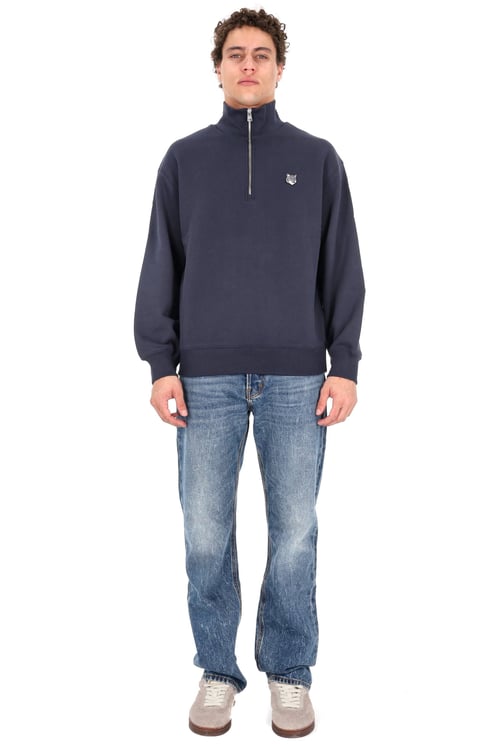 Maison Kitsuné Fox Comfort Fit Half-Zip Hoodie