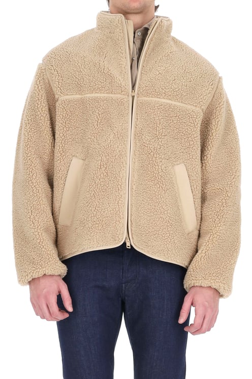 Maison Kitsuné Oversized Teddy Bomber Jacket