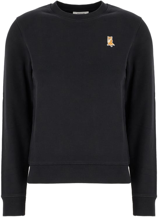Maison Kitsuné Maison Kitsunè Black cotton sweatshirt