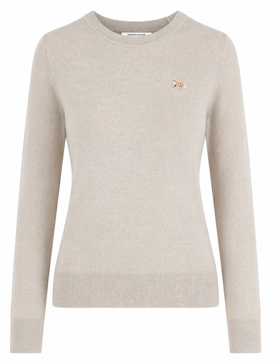 Maison Kitsuné Neutral Baby Fox Crew Neckline Sweater