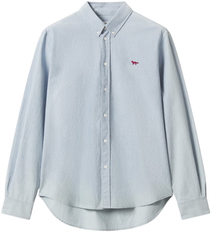 Maison Kitsuné Maison Kitsune' Shirts Light Blue