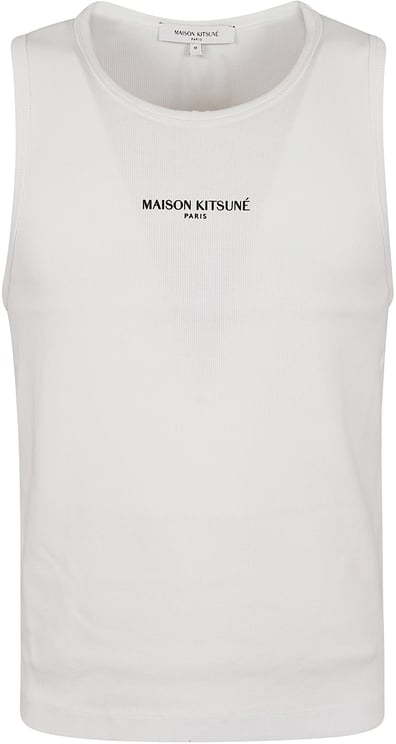 Maison Kitsuné MAISON KITSUNE MAISON KITSUNÉ PARIS RIBBED TANK TOP