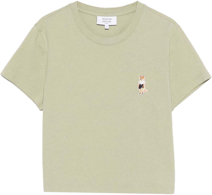 Maison Kitsuné Maison Kitsune' T-Shirts And Polos Verde Chiaro