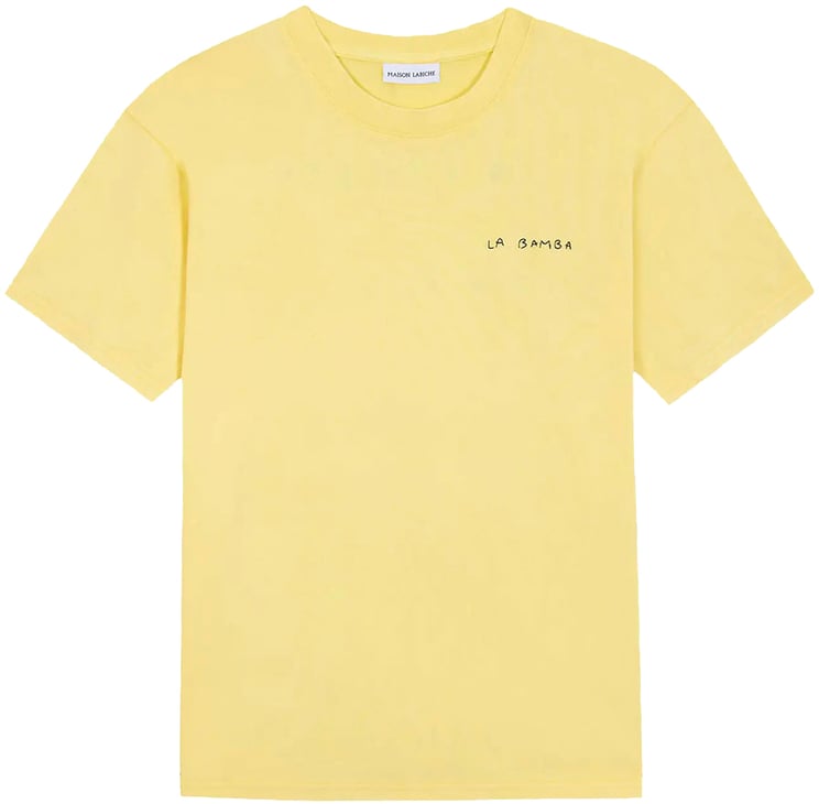 Maison Labiche t shirt maison labiche la bamba patureau coton dune yellow