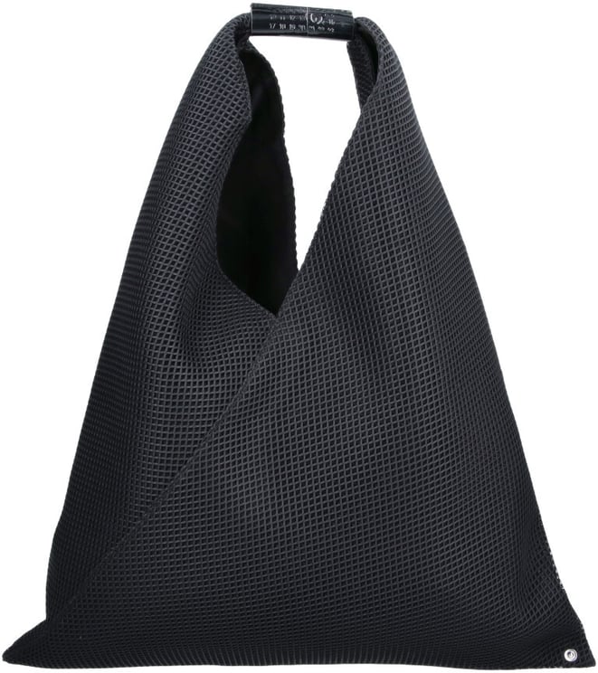 Maison Margiela Black Japanese Grid Pattern Shoulder Bag