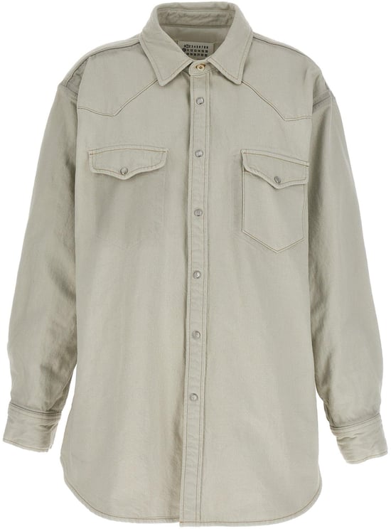 Maison Margiela Maison Margiela White Cotton Denim Jacket