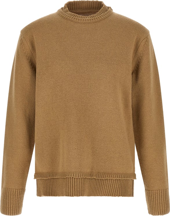 Maison Margiela Maison Margiela Beige Wool Cardigan