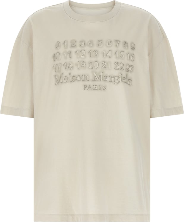 Maison Margiela Maison Margiela Beige Cotton T-Shirt