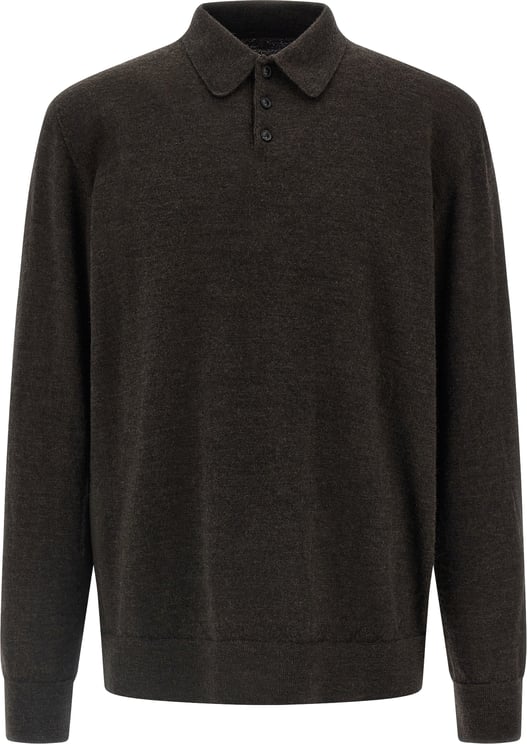 Maison Margiela Maison Margiela Brown Wool Polo Shirt