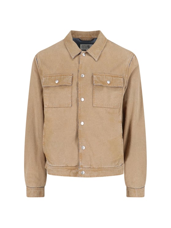 Maison Margiela Structured Jacket with Timeless Design – Brown