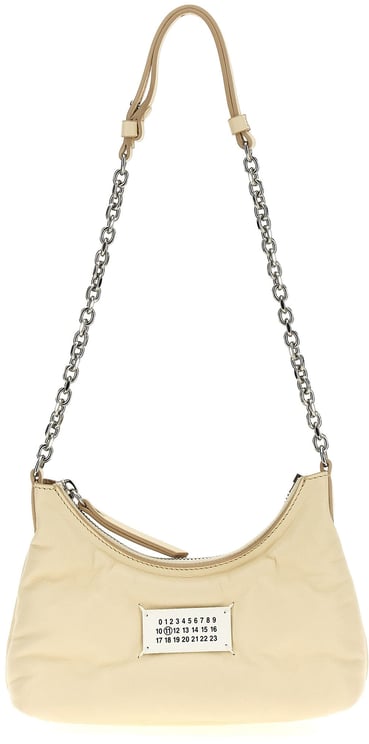 Maison Margiela Maison Margiela White Lamb Leather Shoulder Bag