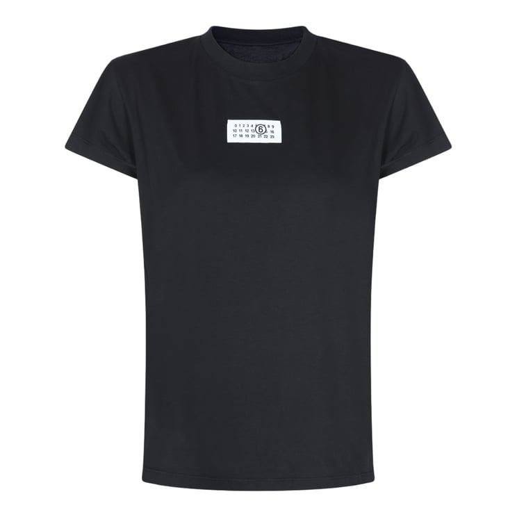 Maison Margiela Slim-Fit Black T-Shirt With Graphic Detail