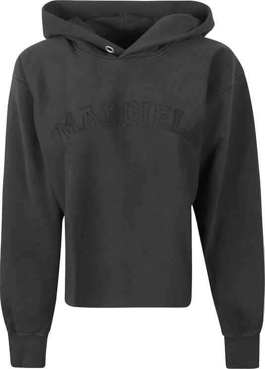 Maison Margiela Cropped Black Hoodie
