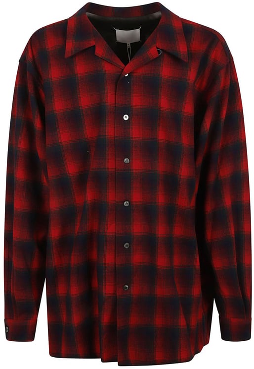 Maison Margiela Plaid Pattern Button-Down Shirt