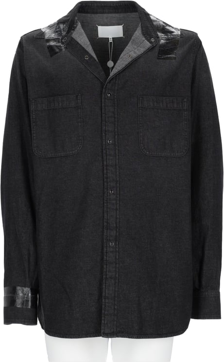 Maison Margiela CAMICIA IN DENIM TAPED