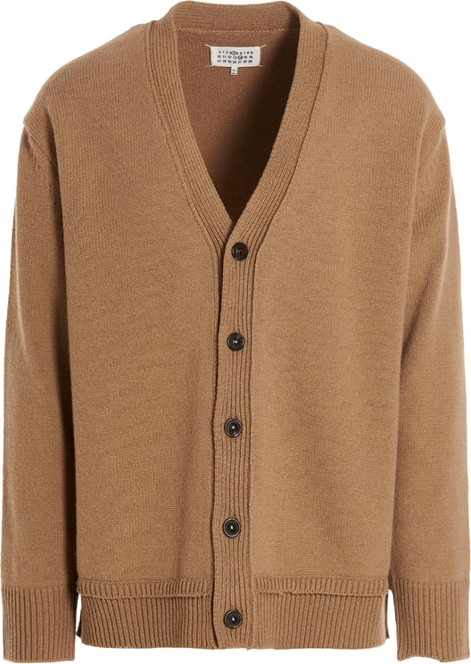 Maison Margiela Maison Margiela Beige Wool Cardigan