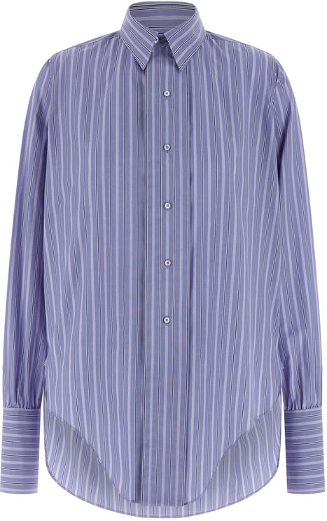 Maison Margiela Maison Margiela Blue Cotton Blouse