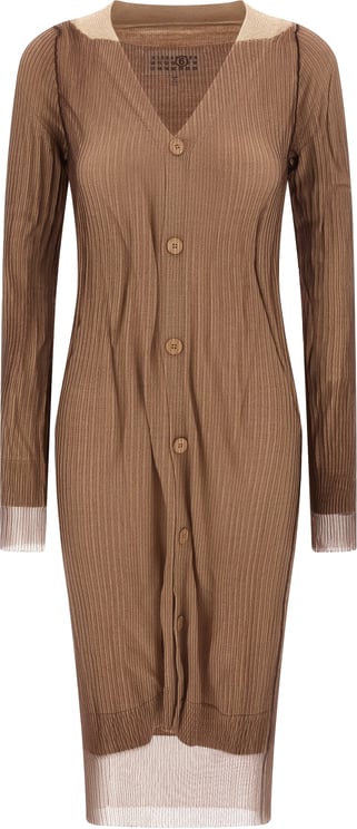 Maison Margiela MM6 Maison Margiela Beige Polyamide Midi Dress