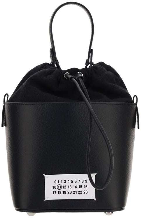 Maison Margiela Maison Margiela Black Calf Leather Bos Taurus Shoulder Bag