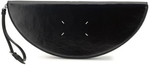 Maison Margiela Maison Margiela Black Calf Leather Bos Taurus Clutch Bag