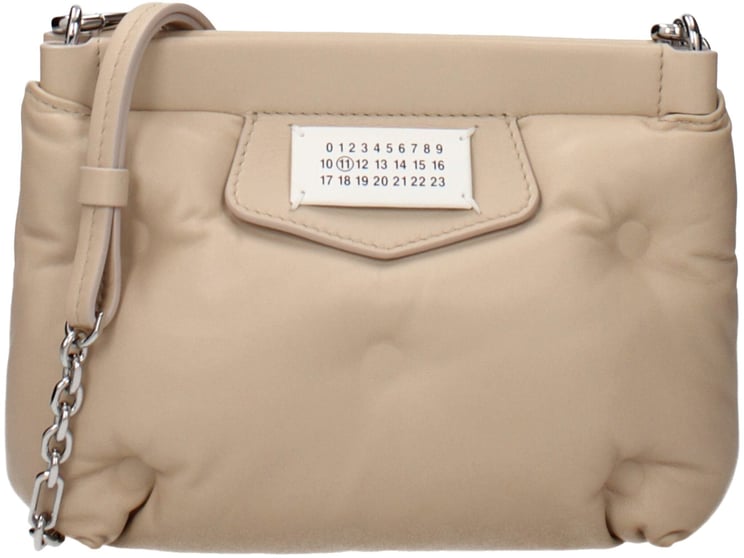 Maison Margiela Maison Margiela Beige Leather Crossbody Bag