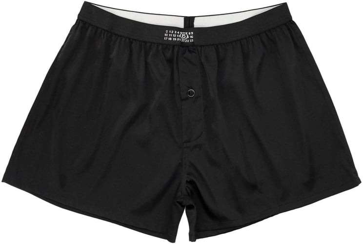 Maison Margiela Washed Silk Boxer Nero