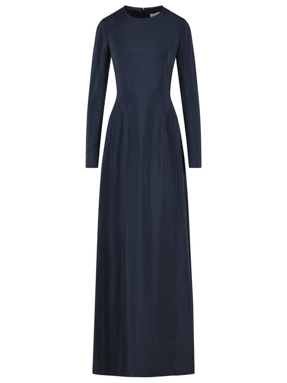 Maison Margiela Blue Cupro Maxi Dress