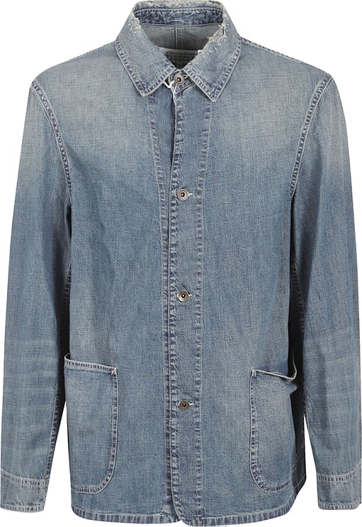Maison Margiela Vintage-Inspired Denim Jacket with Button-Up Front