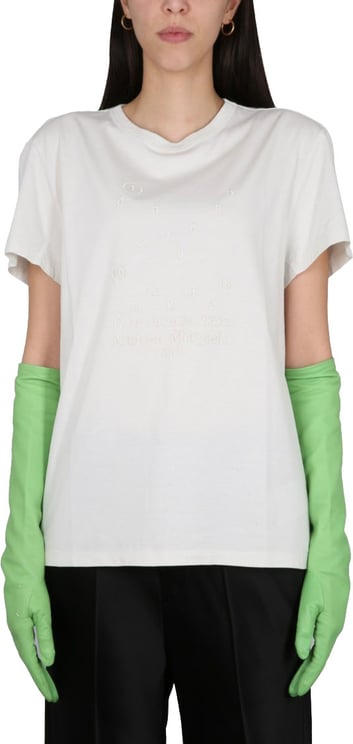 Maison Margiela T-Shirt With Logo Embroidery