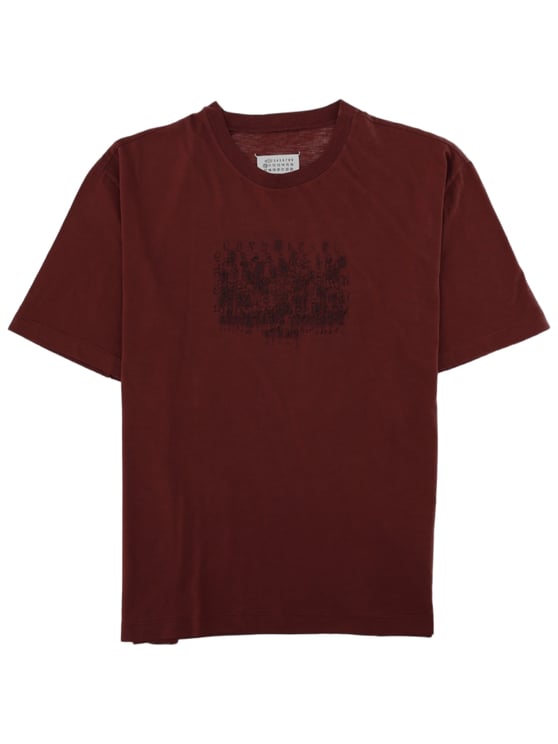 Maison Margiela Short-Sleeved Crew Neck T-Shirt With Subtle Graphic Detail