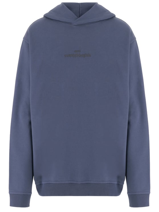 Maison Margiela Cotton Sweatshirt with Subtle Embroidered Logo