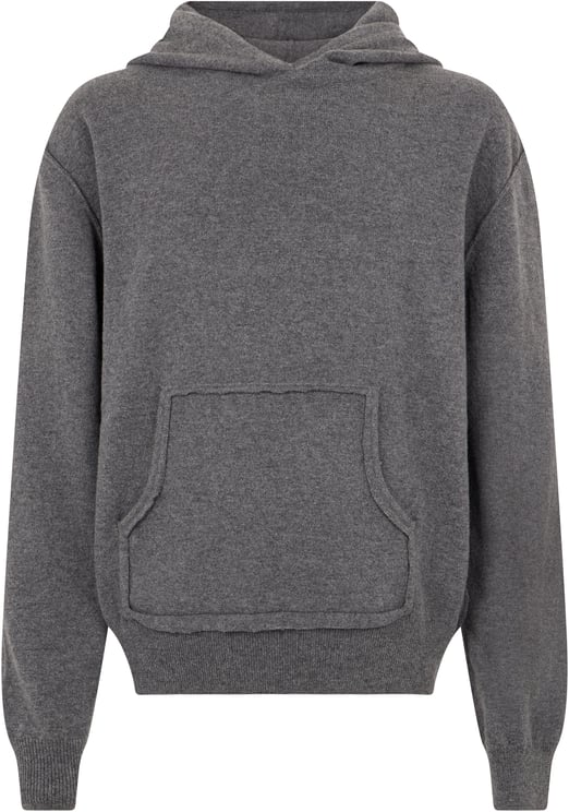 Maison Margiela Hooded sweater in wool blend and cashmere