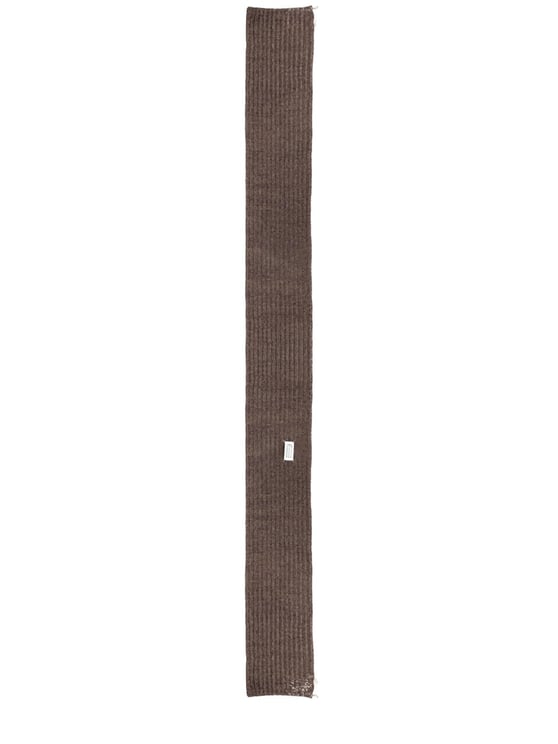 Maison Margiela Ribbed Wool-Cotton Blend Scarf