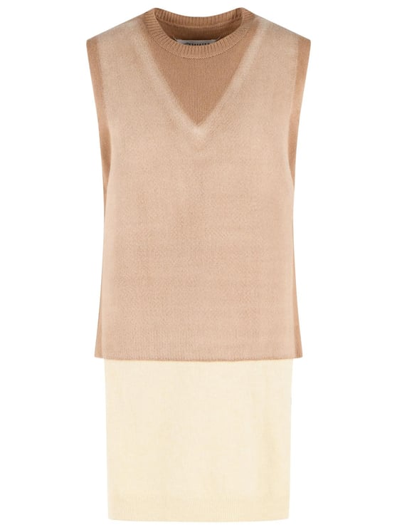 Maison Margiela Beige Virgin Wool Vest