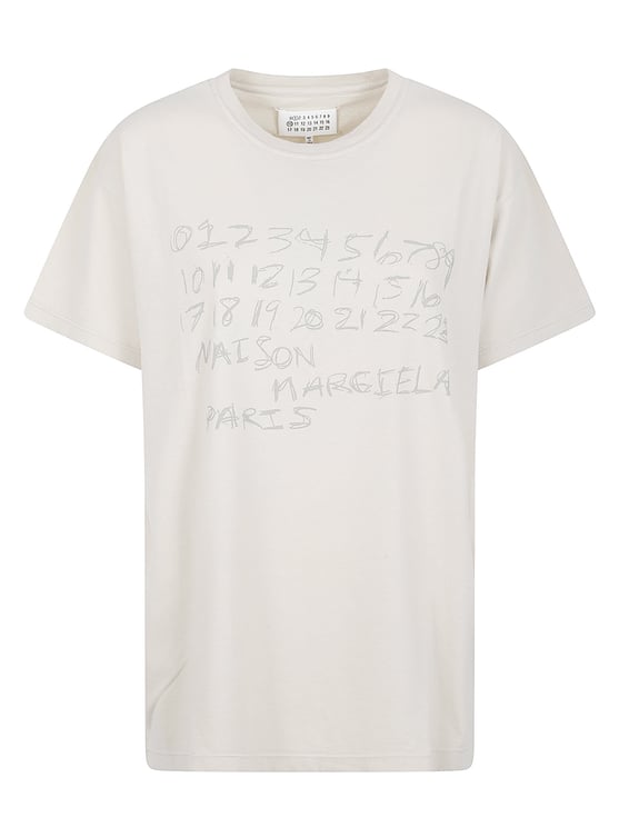 Maison Margiela Cotton T-Shirt with Hand-Drawn Graphic