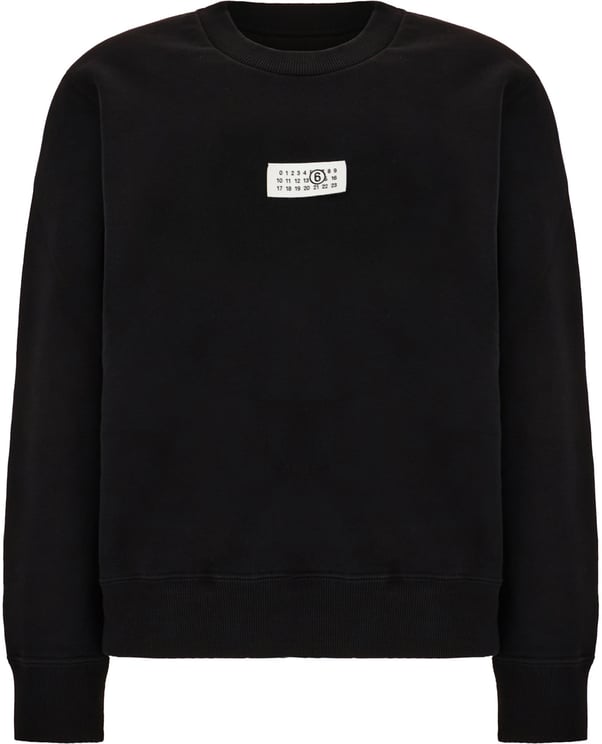Maison Margiela Mm6 Black cotton sweater