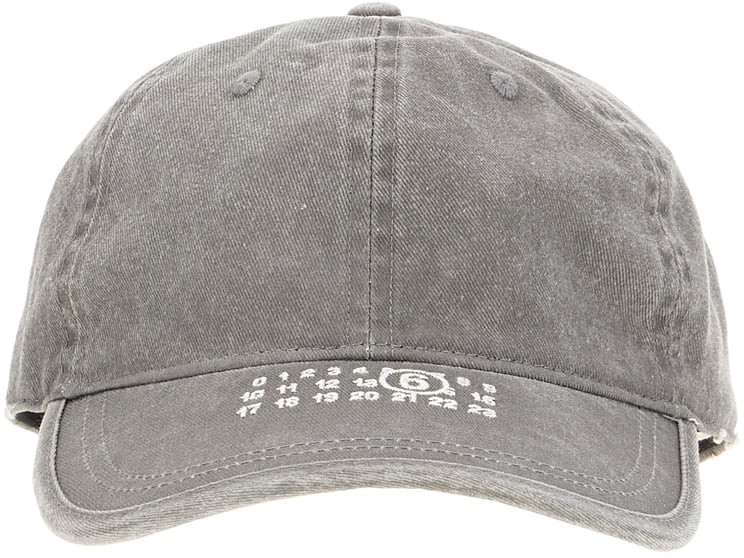 Maison Margiela Mm6 Grey cotton baseball cap
