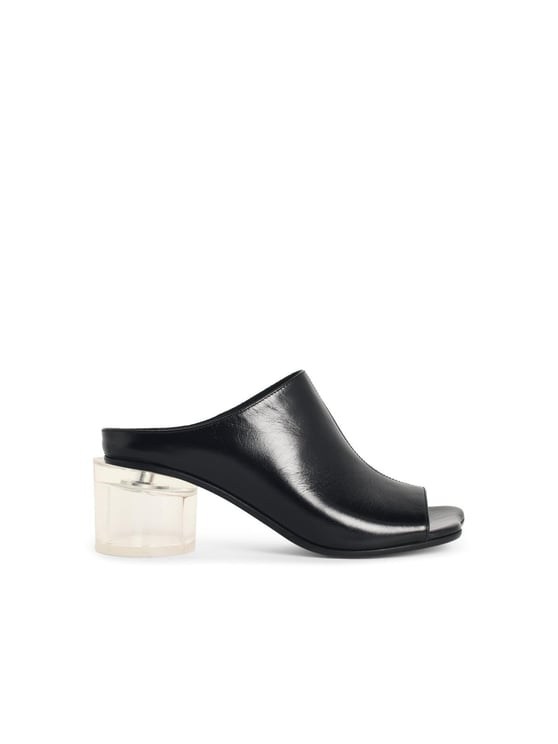Maison Margiela 'Anatomic' Black Leather Mules