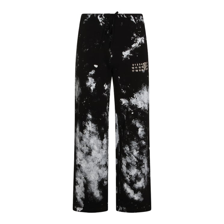 Maison Margiela Relaxed Straight-Leg Pants With Abstract Splatter Pattern